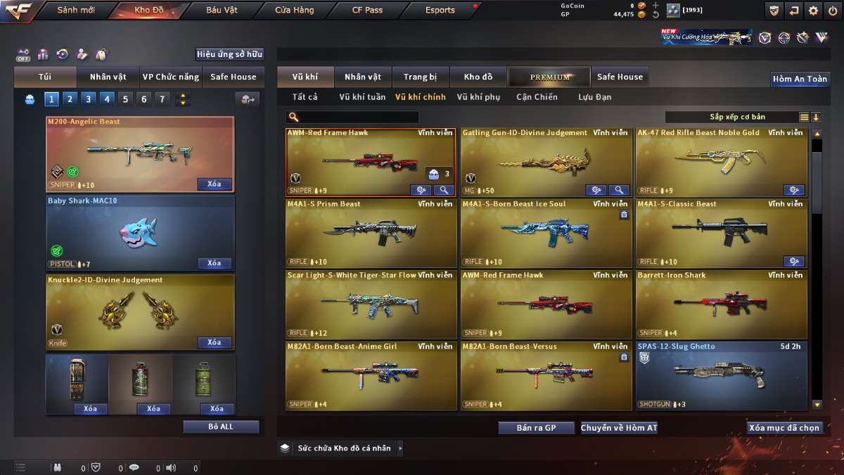shop acc cf uy tin gia re